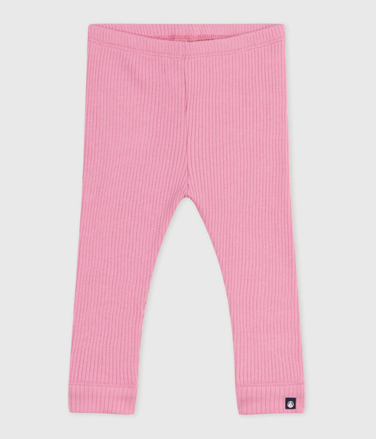 Legging bébé en coton uni