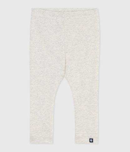 Legging bébé en coton uni