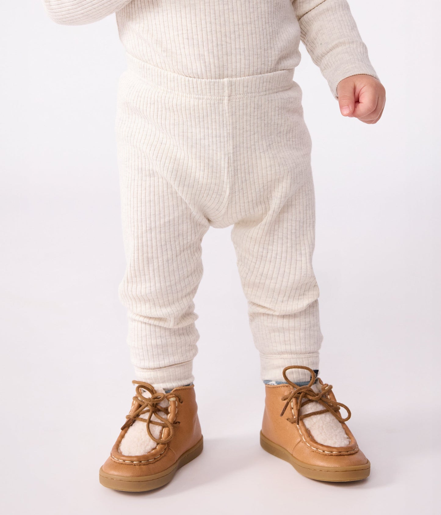 Legging bébé en coton uni