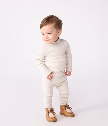Legging bébé en coton uni