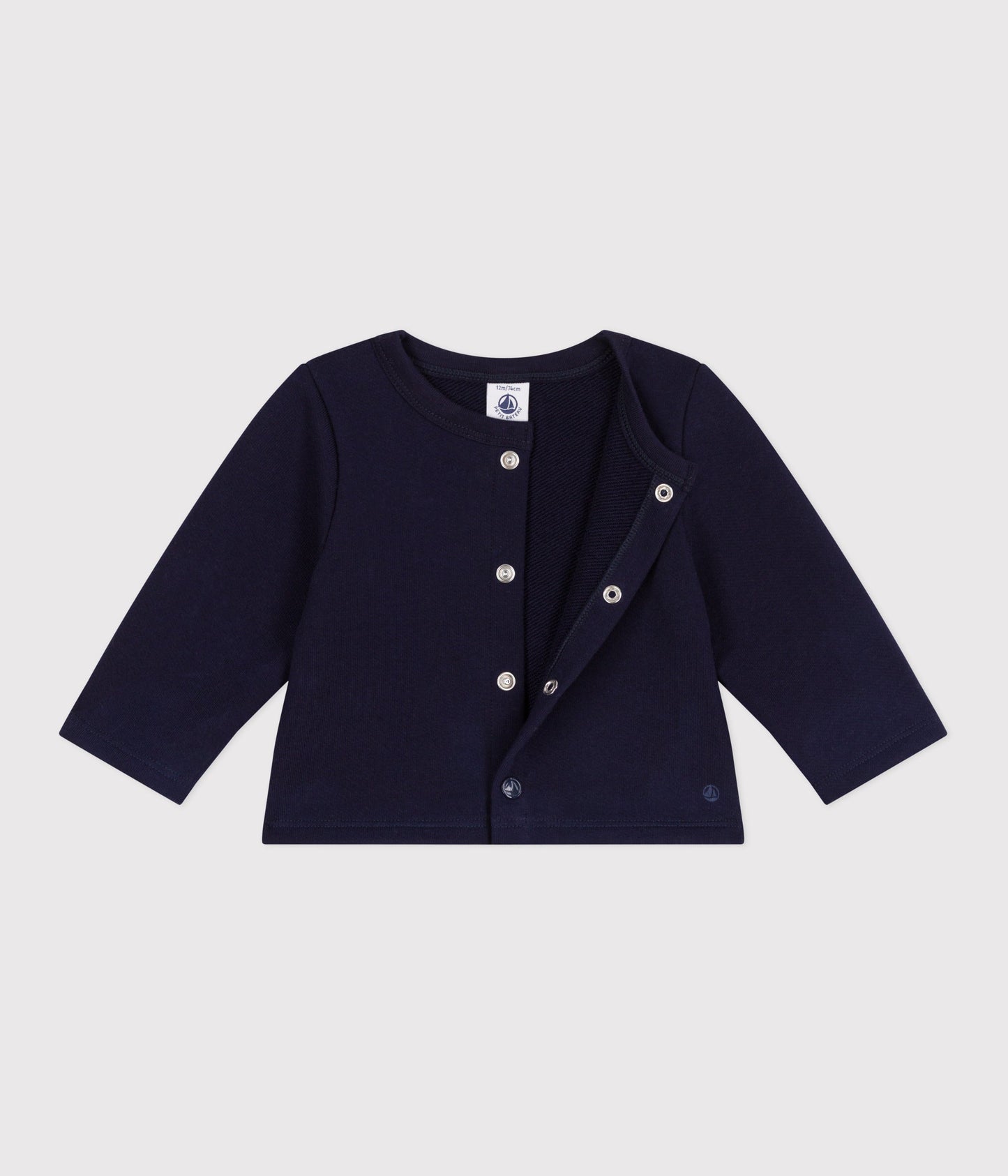 Cardigan bébé en coton uni