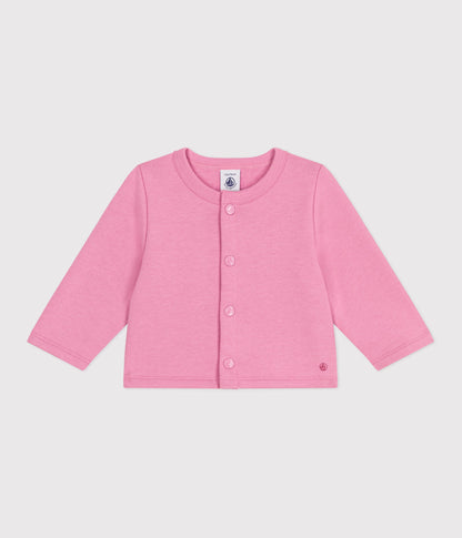 Cardigan bébé en coton uni