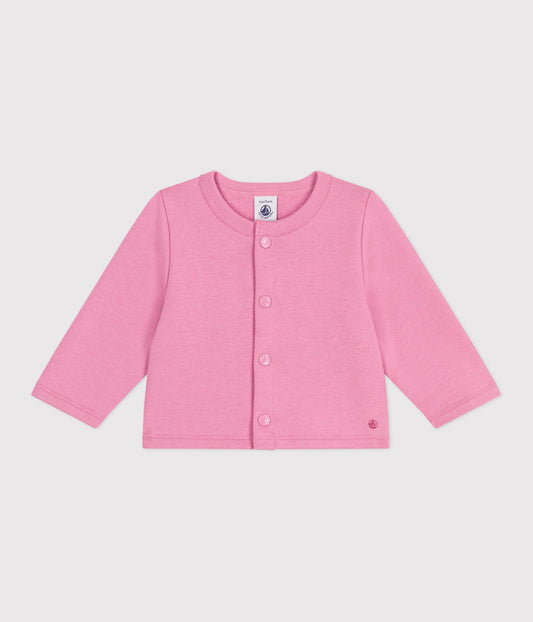 Cardigan bébé en coton uni
