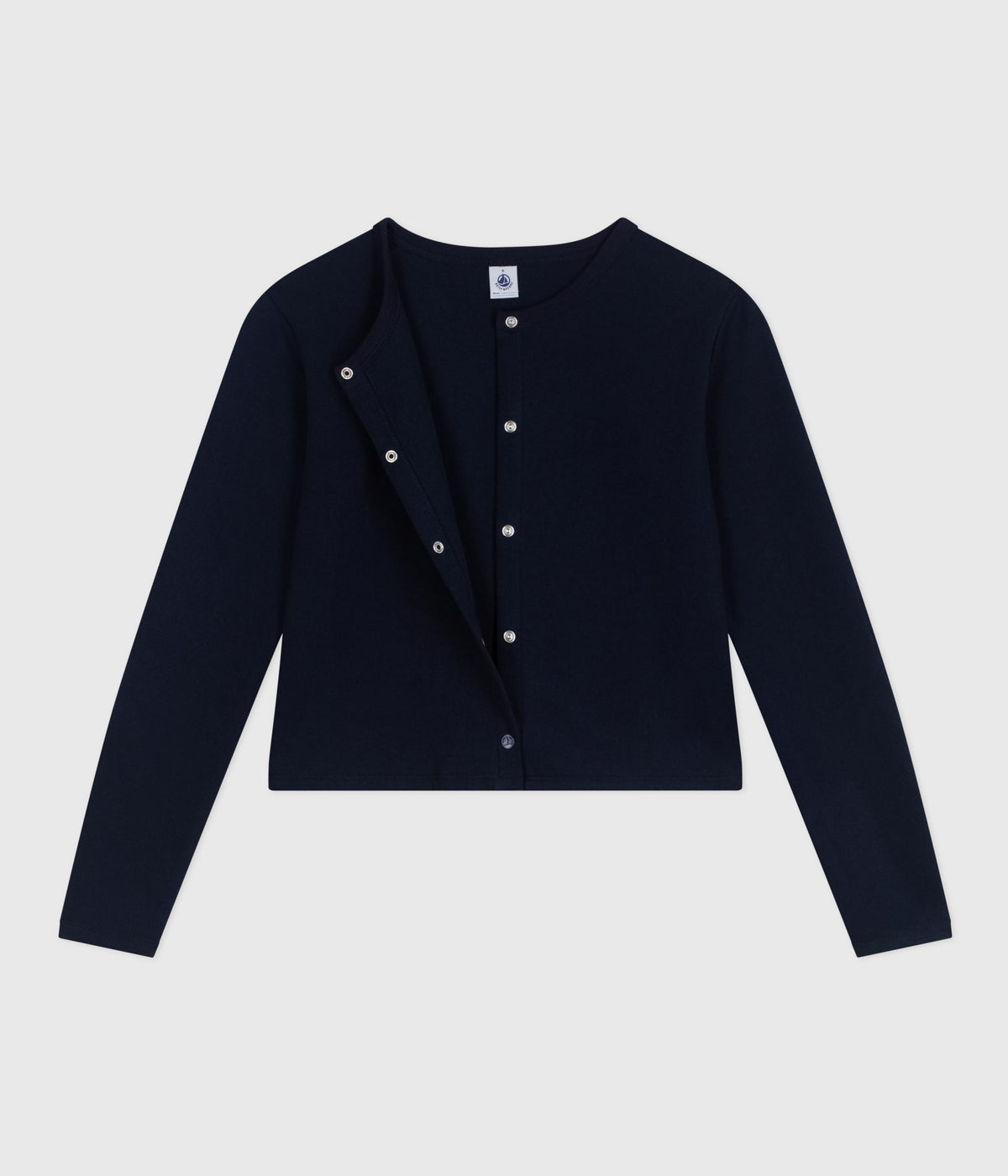 Women's plain cotton cardigan