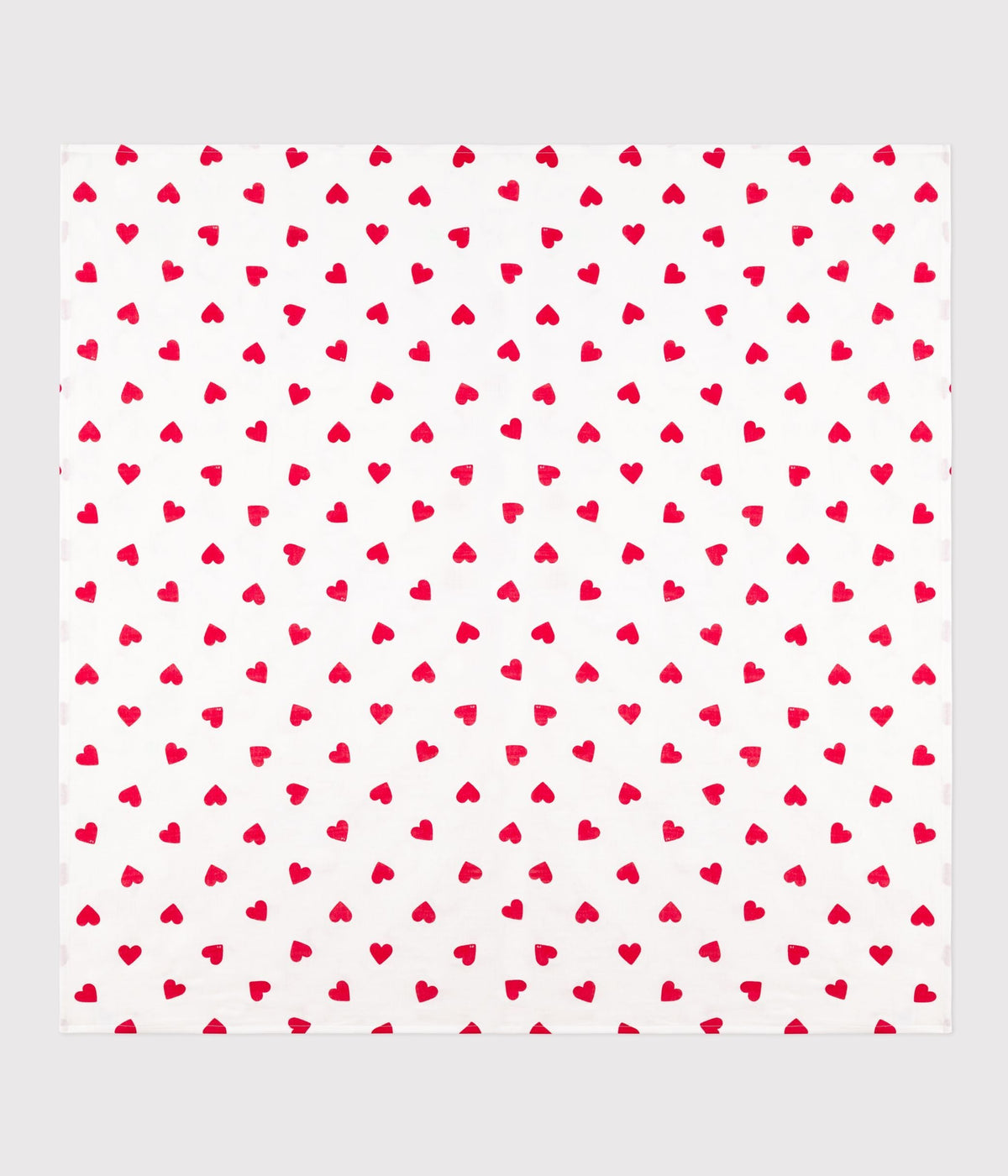 Lange bébé en coton imprimé cœur rouge – F1