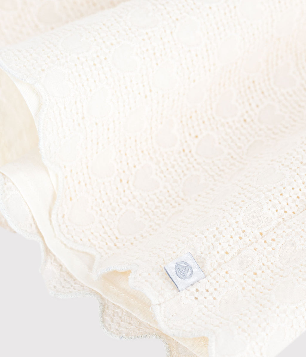 Blouse enfant en coton manches courtes motifs cœurs – Z1