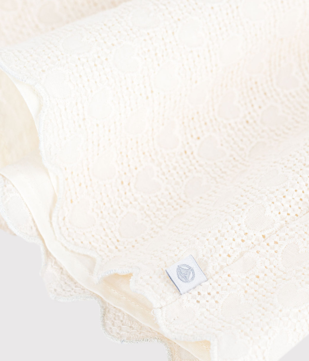 Blouse enfant en coton manches courtes motifs cœurs – Z1