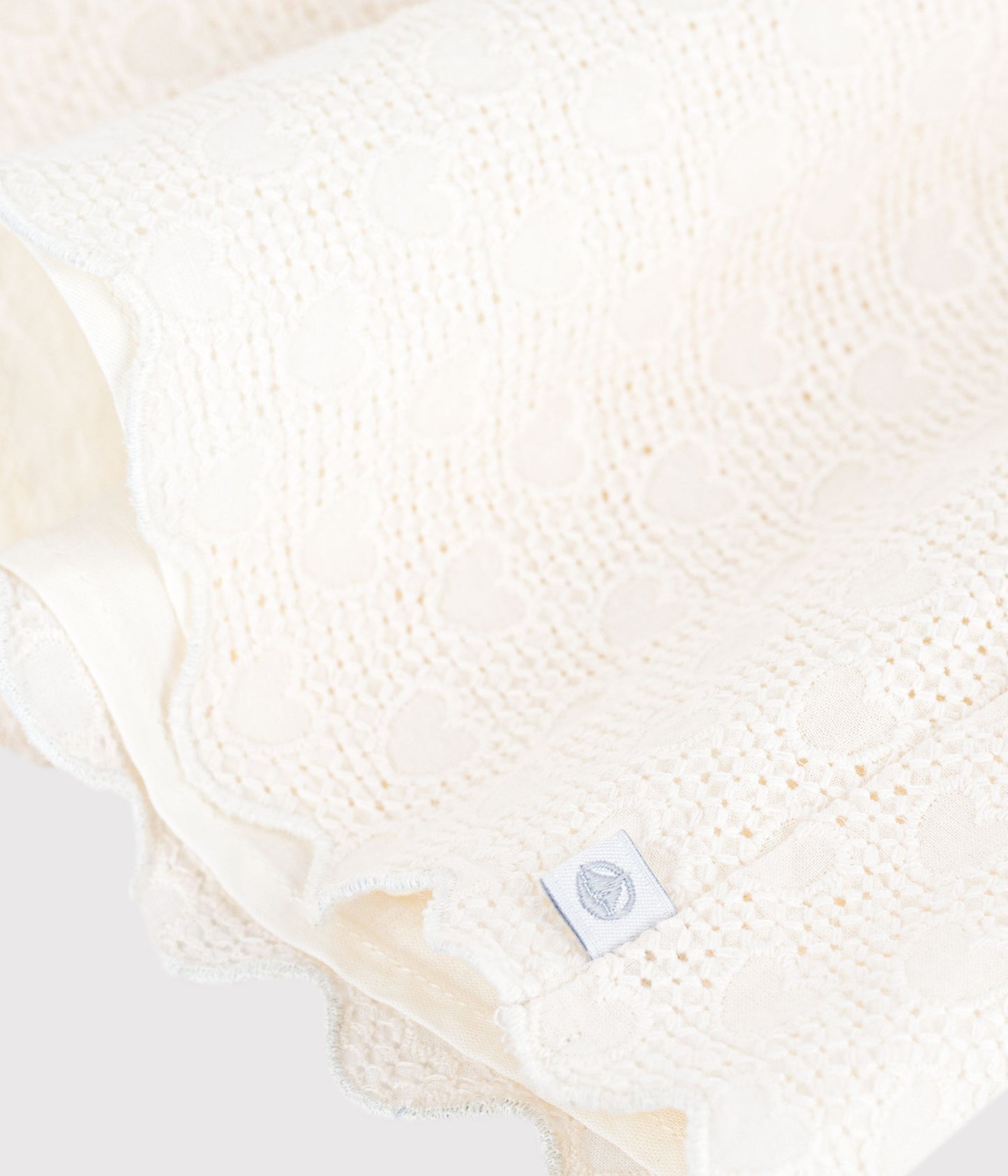 Blouse enfant en coton manches courtes motifs cœurs – Z1