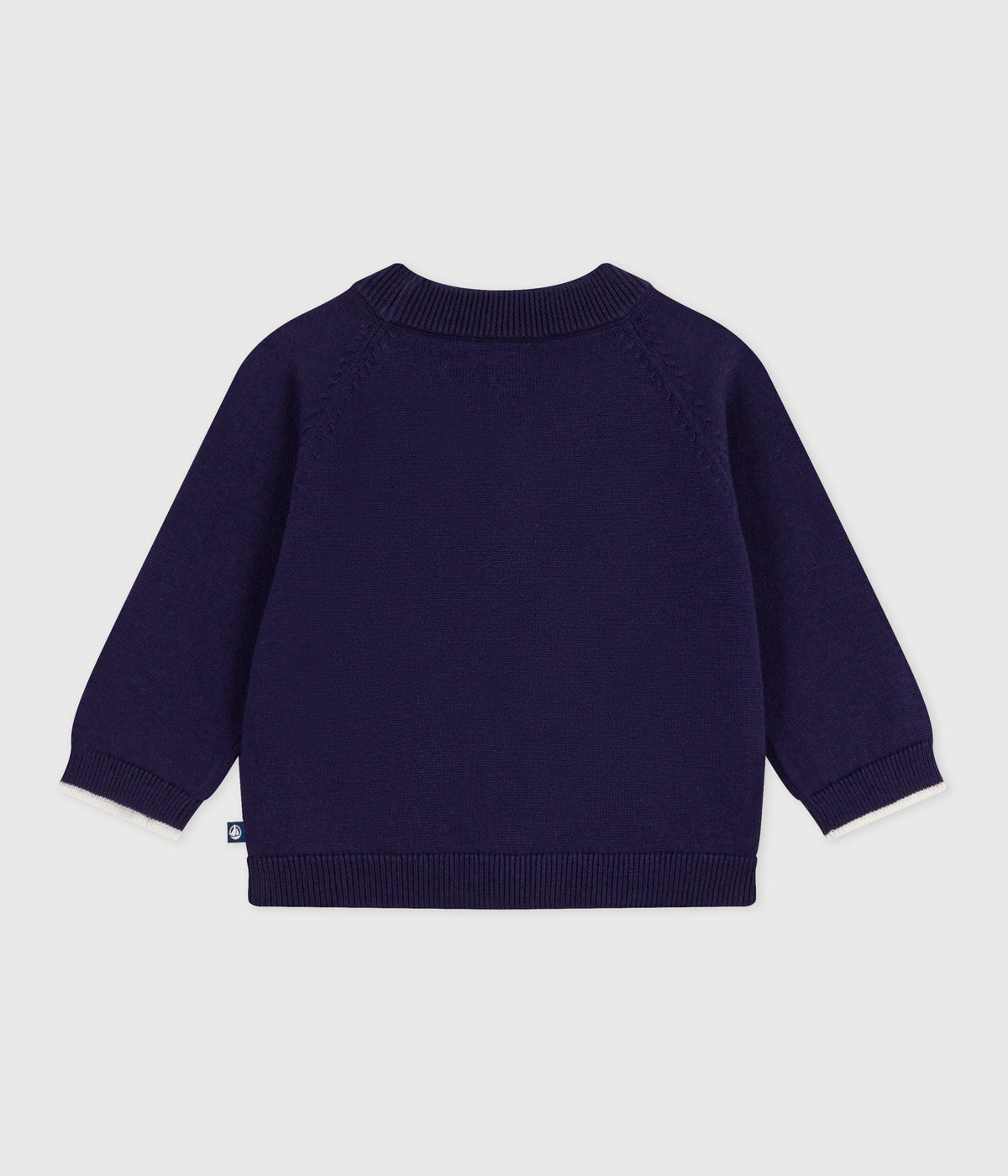 Cardigan bébé en coton uni – D1