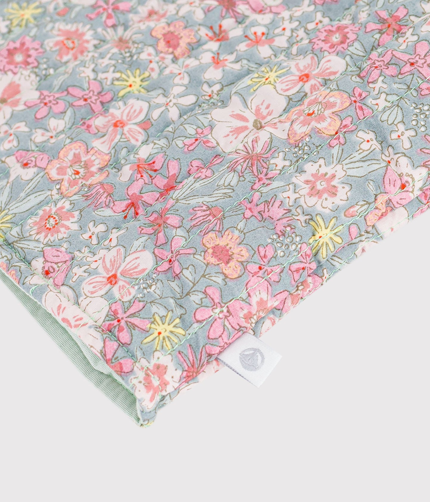 Gilet bébé sans manches en coton imprimé fleurs