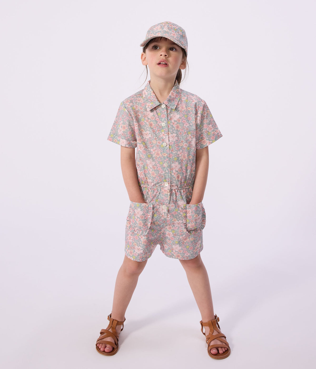Combinaison courte enfant en coton – J1