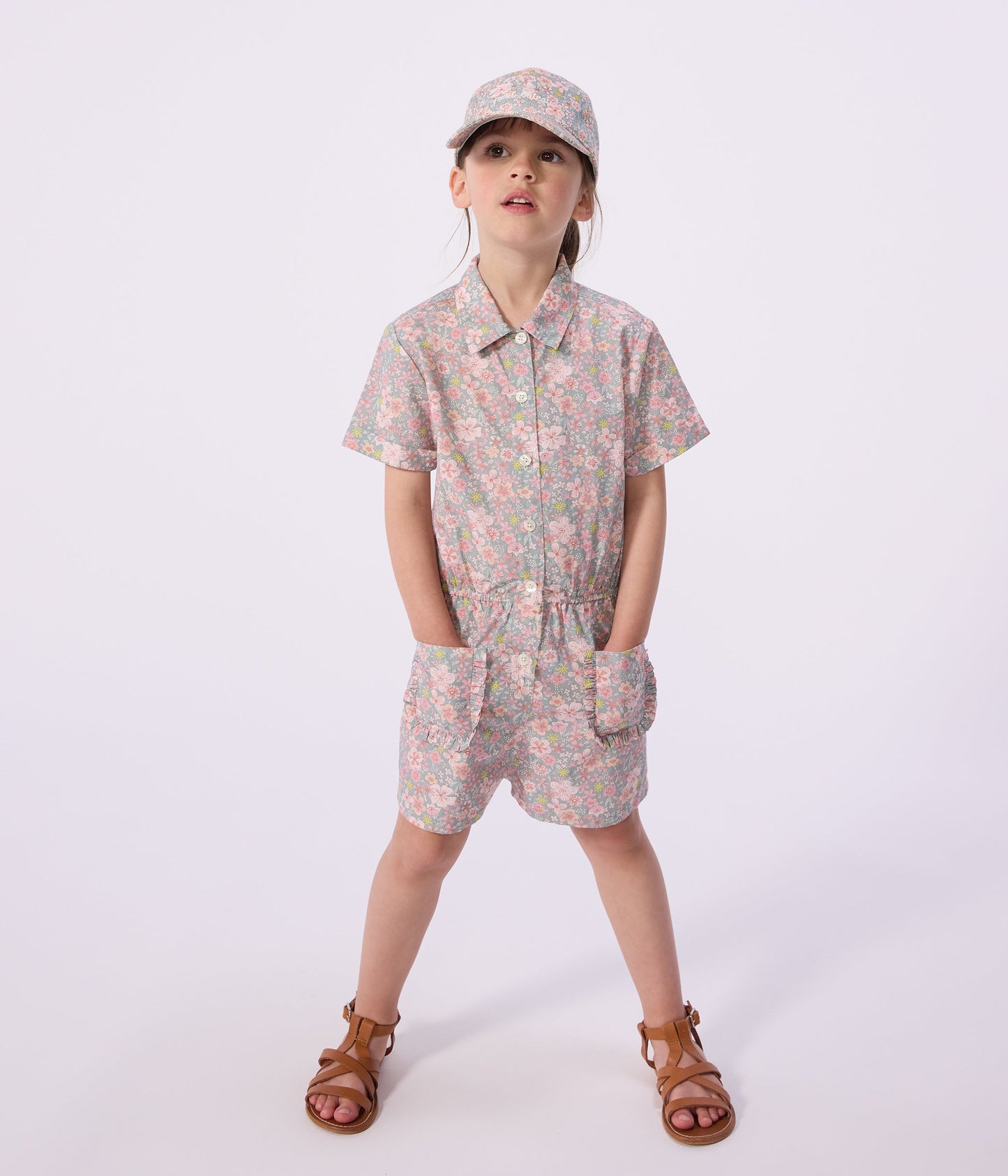 Combinaison courte enfant en coton – J1