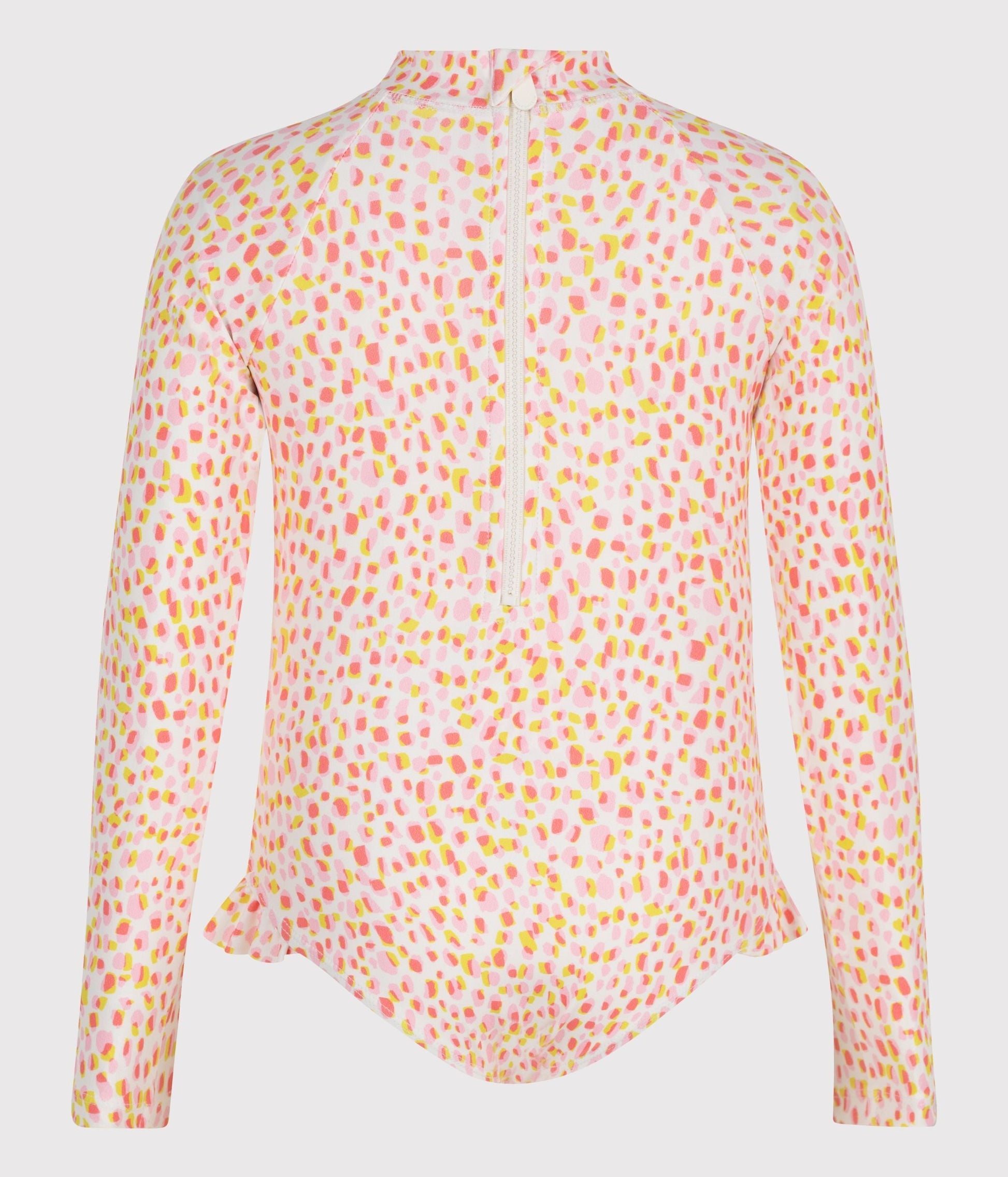 Maillot de bain enfant une pièce manches longues imprimé – D1