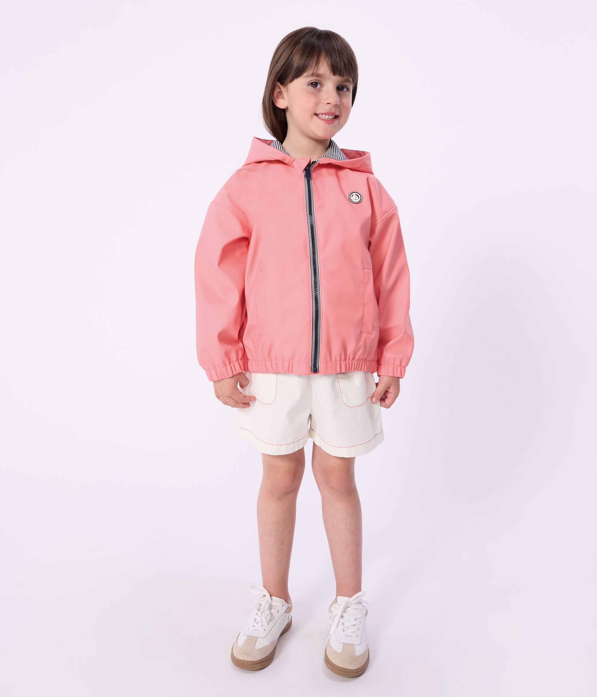 Blouson enfant en PU uni – J1