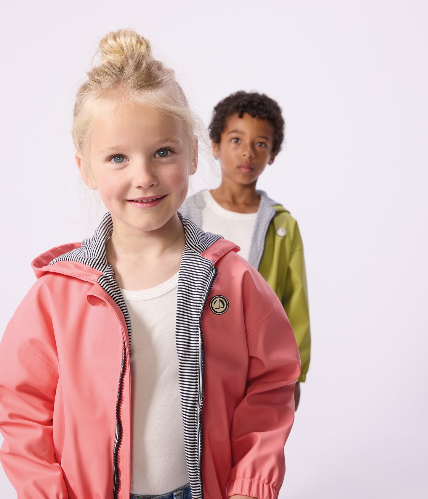 Blouson enfant en PU uni – J3
