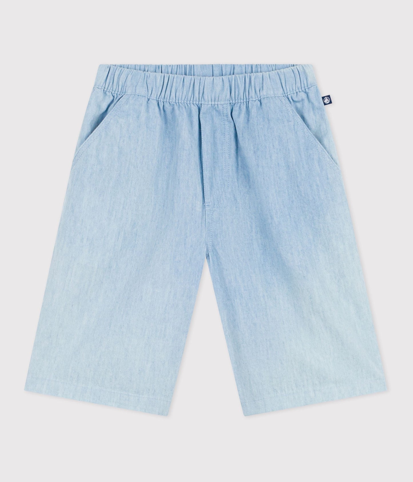 Bermuda short enfant en coton uni – F1