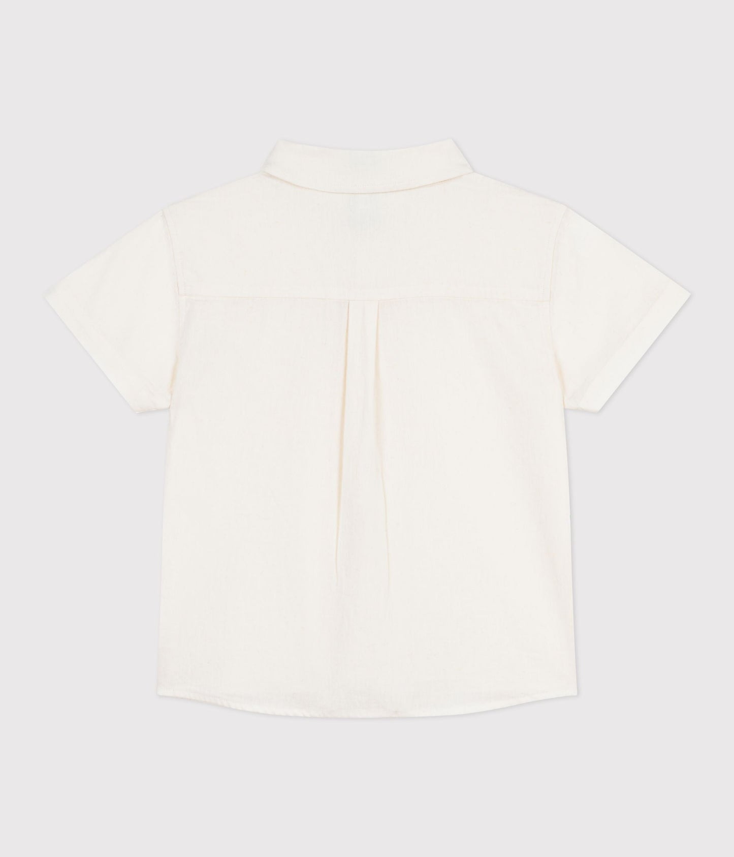 Chemise enfant en coton lin à manches courtes – D1