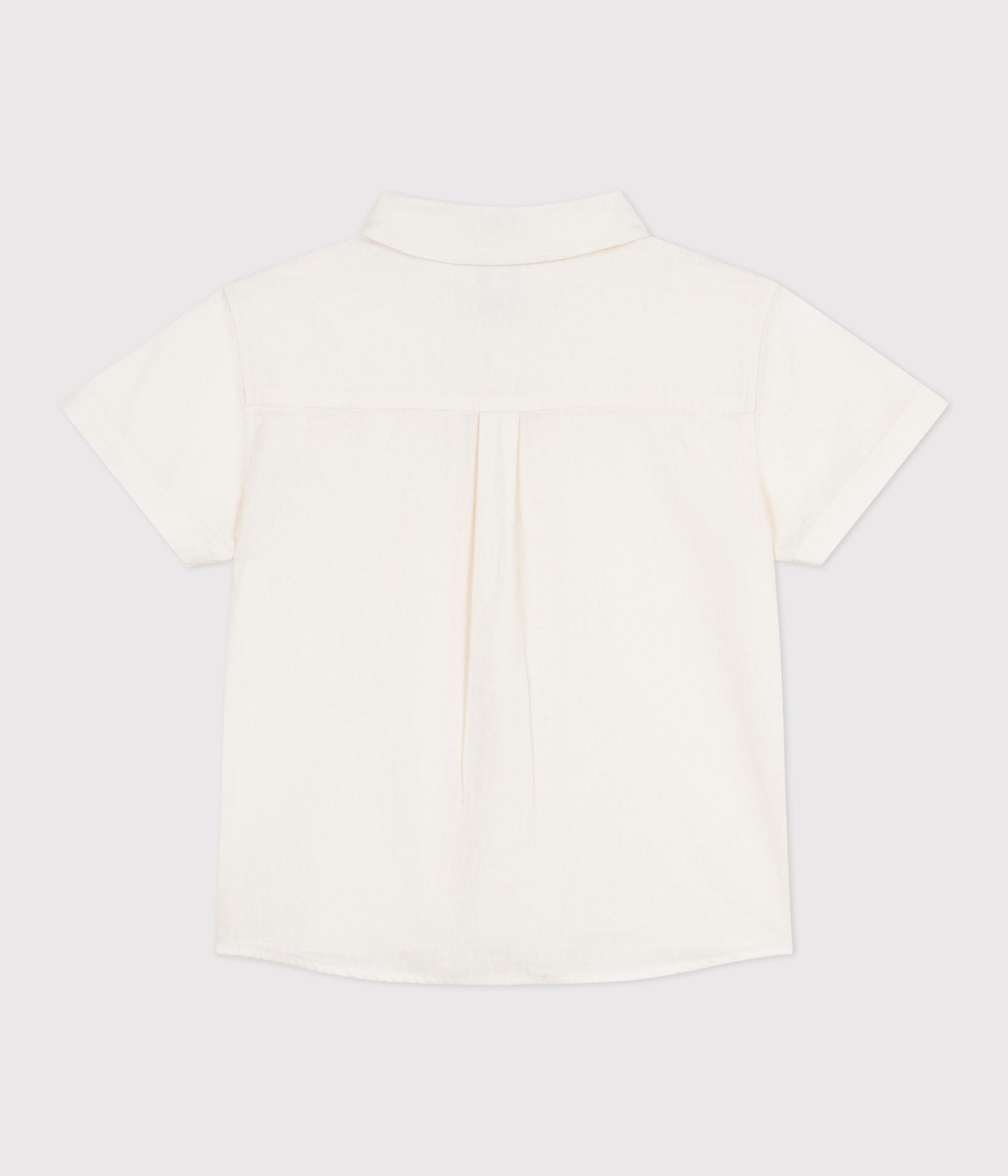 Chemise enfant en coton lin à manches courtes – D1