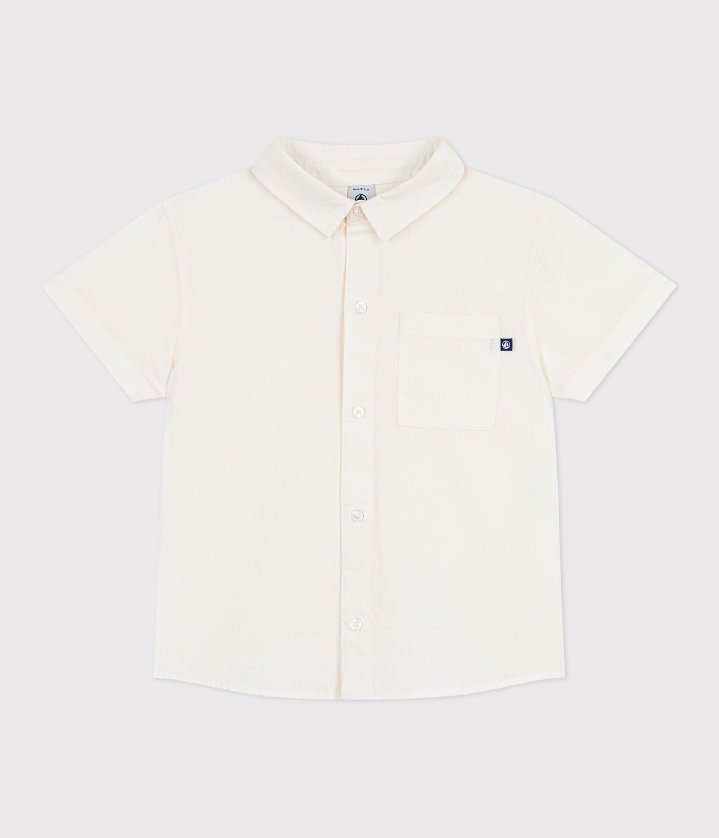 Chemise enfant en coton lin à manches courtes – F1