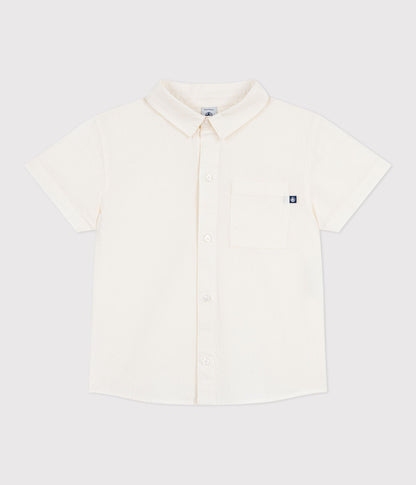 Chemise enfant en coton lin à manches courtes – F1