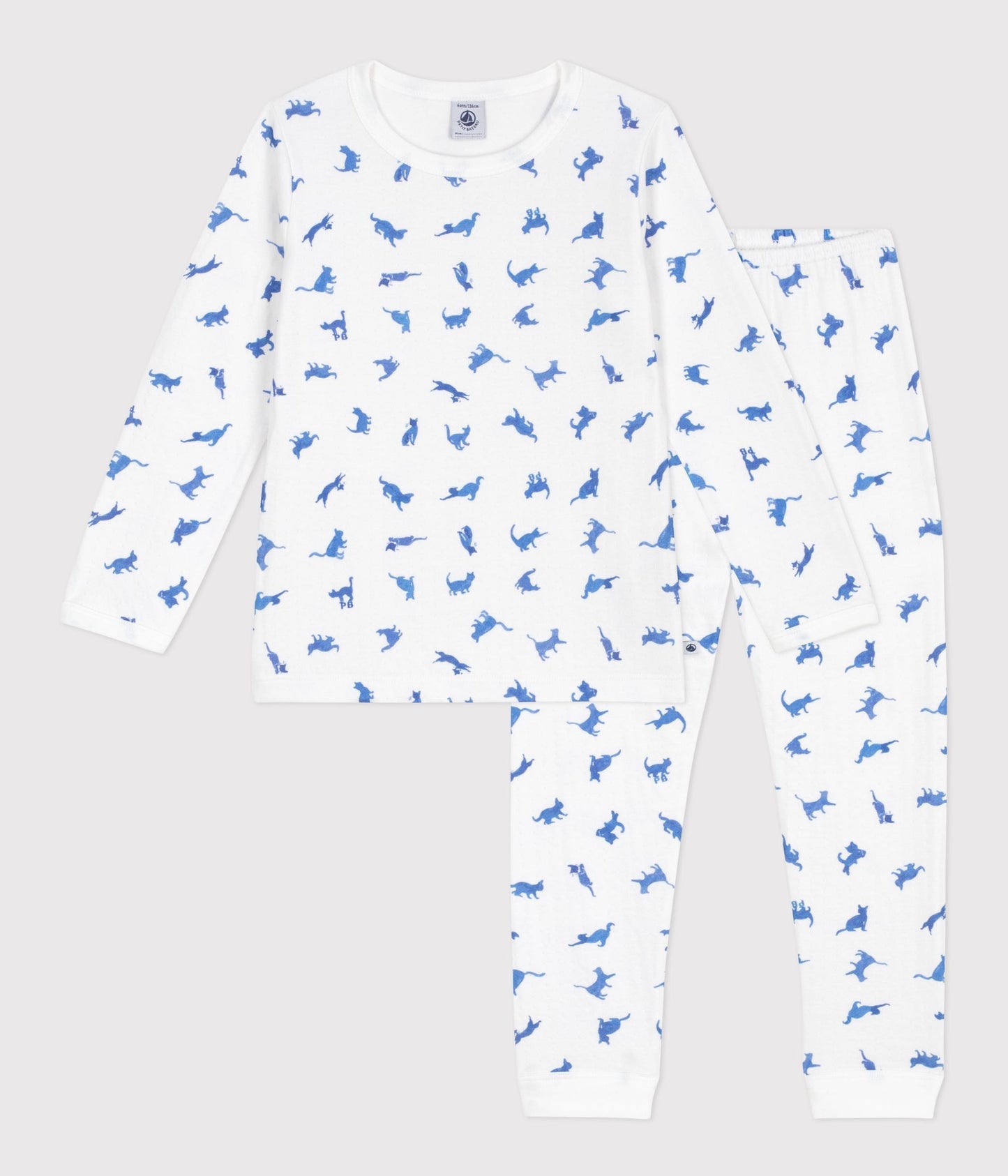 Pyjama enfant en coton imprimé chats – F1