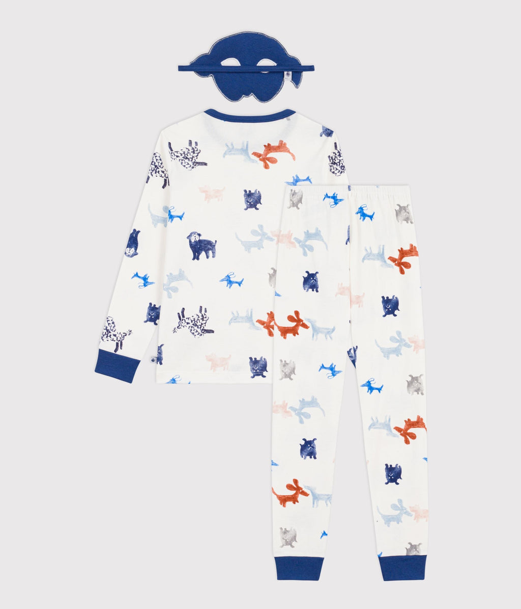 Pyjama déguisement enfant en coton imprimé chiens – D1