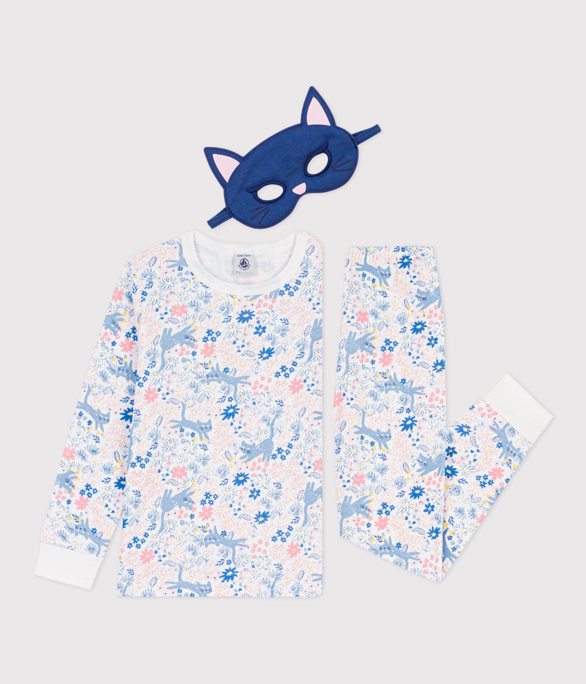 Pyjama déguisement enfant en coton imprimé fleuri – F2