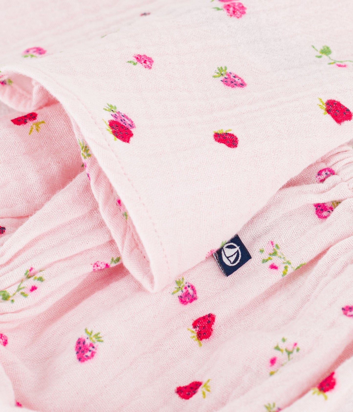 Robe bébé en coton avec son bloomer, imprimés fleurs – Z1
