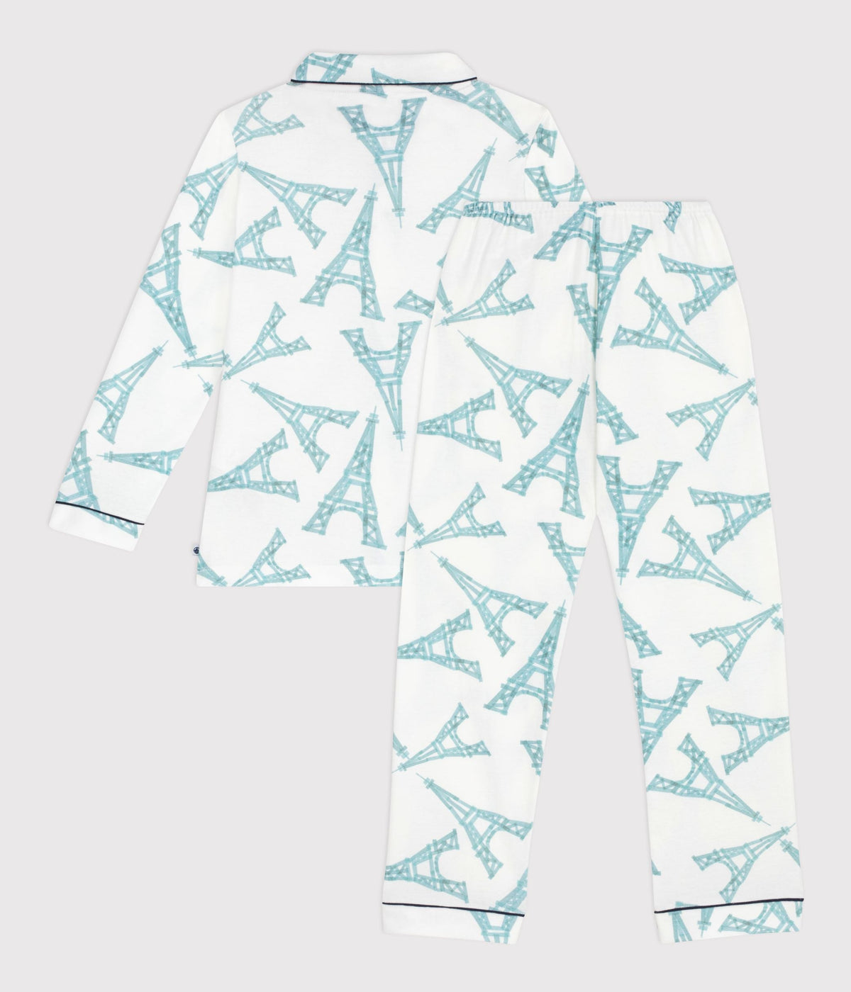Pyjama boutonné enfant en coton  imprimé – D1
