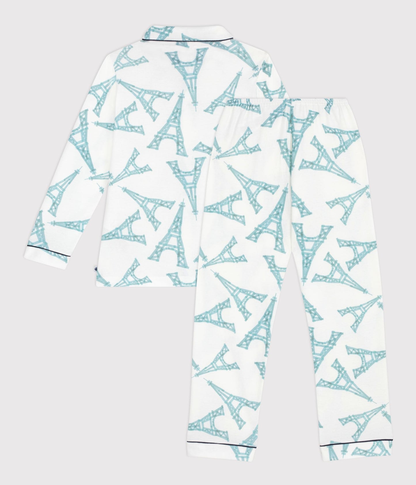 Pyjama boutonné enfant en coton  imprimé – D1