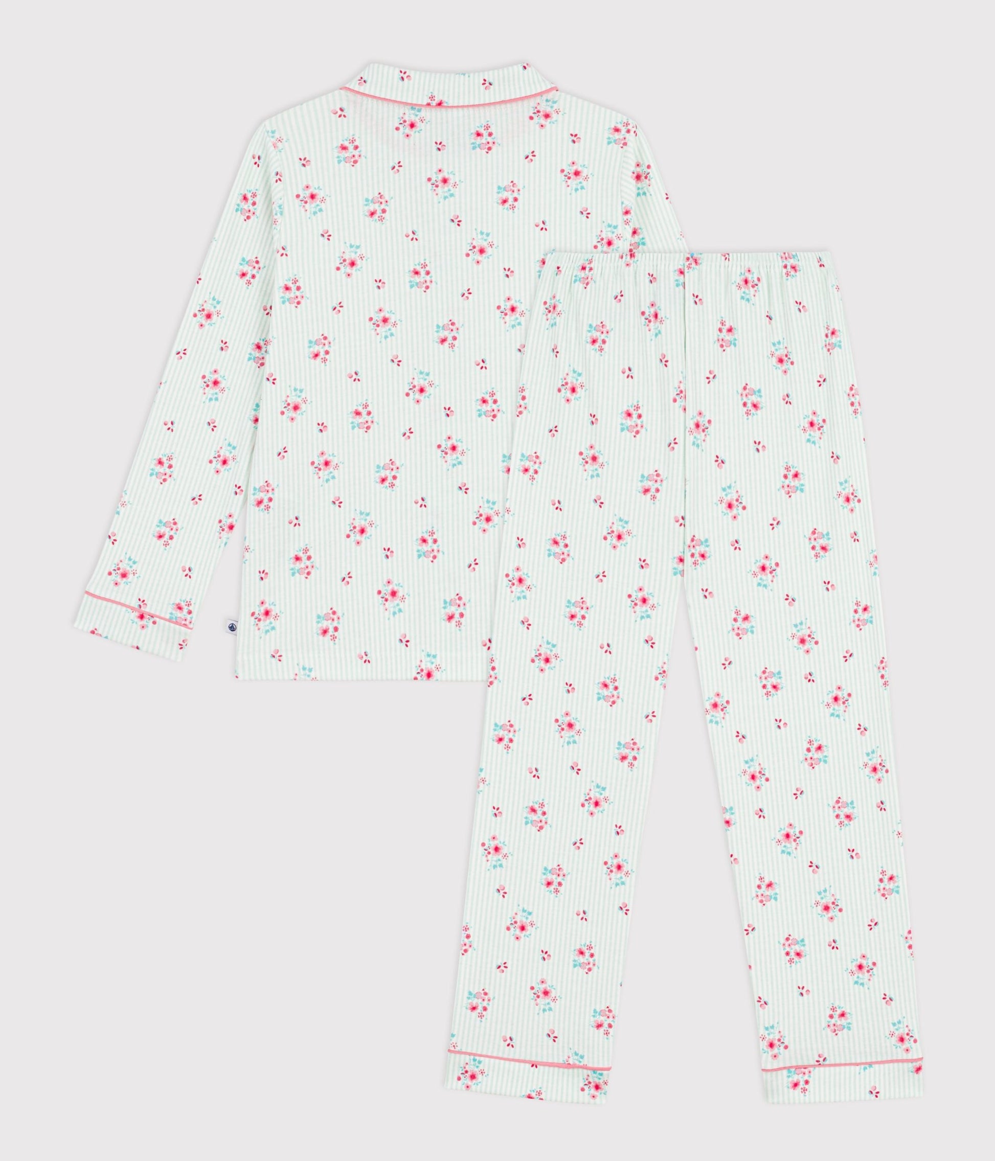 Pyjama boutonné enfant en coton  imprimé – D1