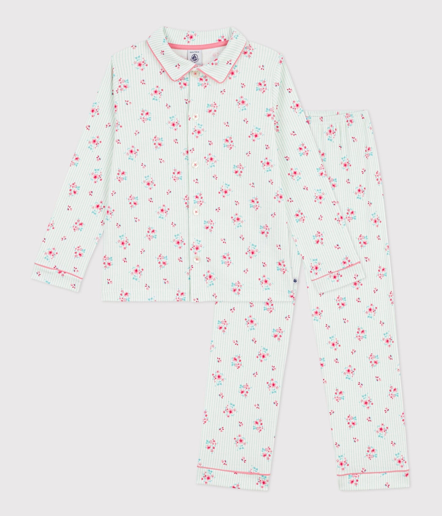 Pyjama boutonné enfant en coton  imprimé – F1