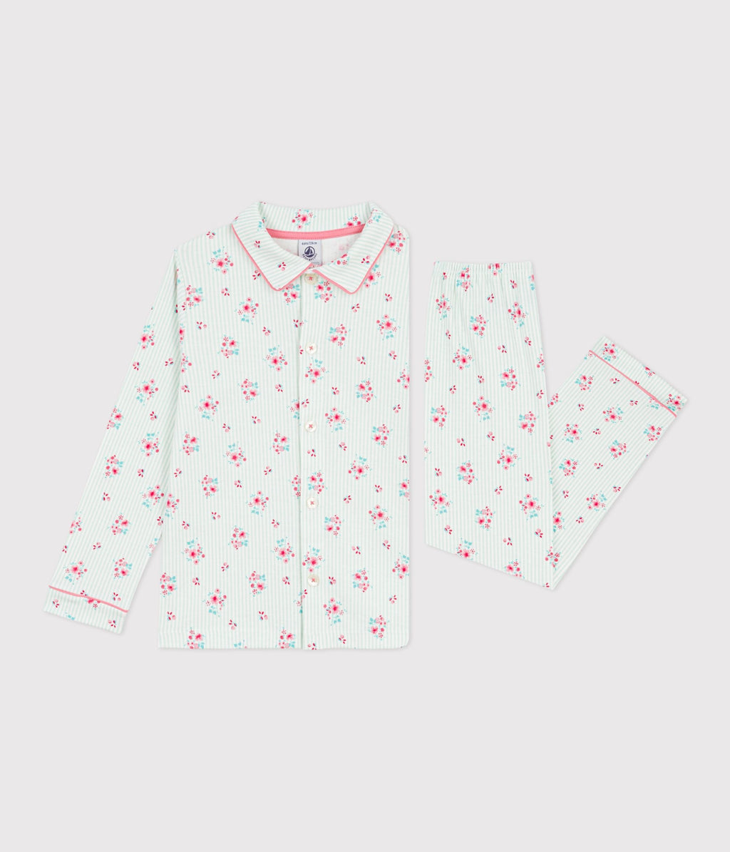 Pyjama boutonné enfant en coton  imprimé – F2