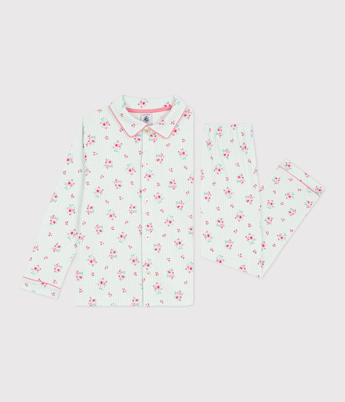 Pyjama boutonné enfant en coton  imprimé – F2