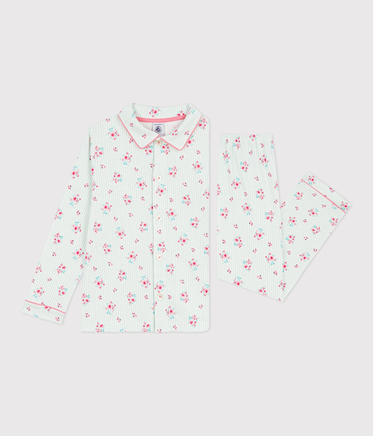 Pyjama boutonné enfant en coton  imprimé – F2