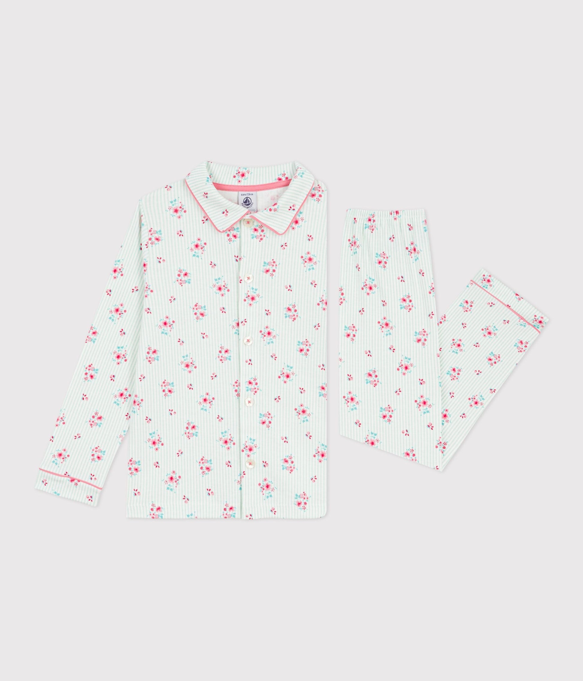 Pyjama boutonné enfant en coton  imprimé – F2
