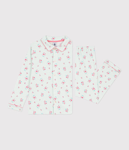 Pyjama boutonné enfant en coton  imprimé – F2