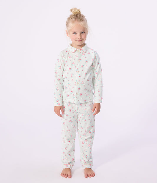 Pyjama boutonné enfant en coton  imprimé – J1
