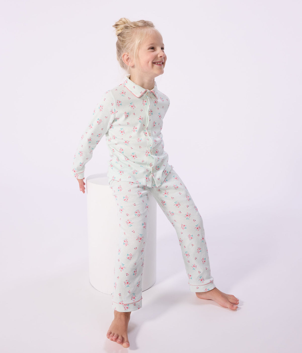 Pyjama boutonné enfant en coton  imprimé – J3