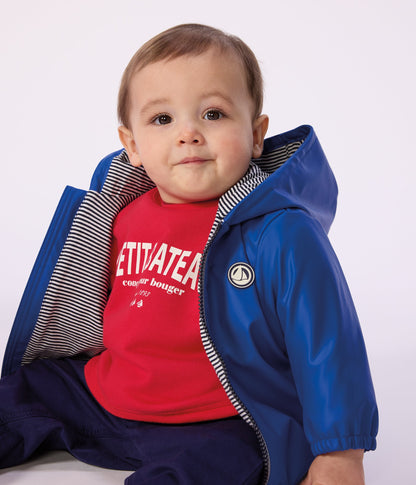 Blouson bébé en PU uni – J1