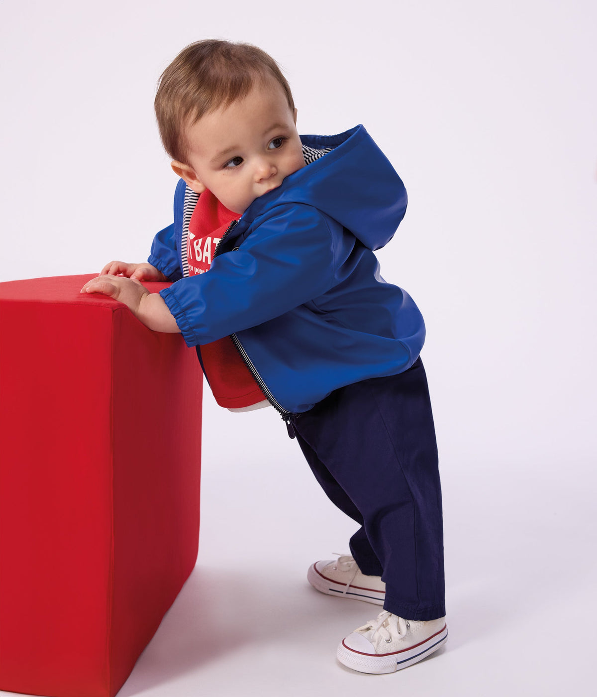 Blouson bébé en PU uni – J2