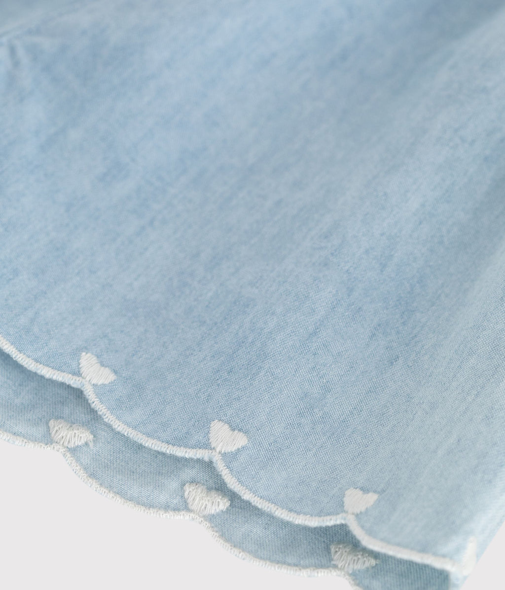 Short bébé en chambray brodé – Z1