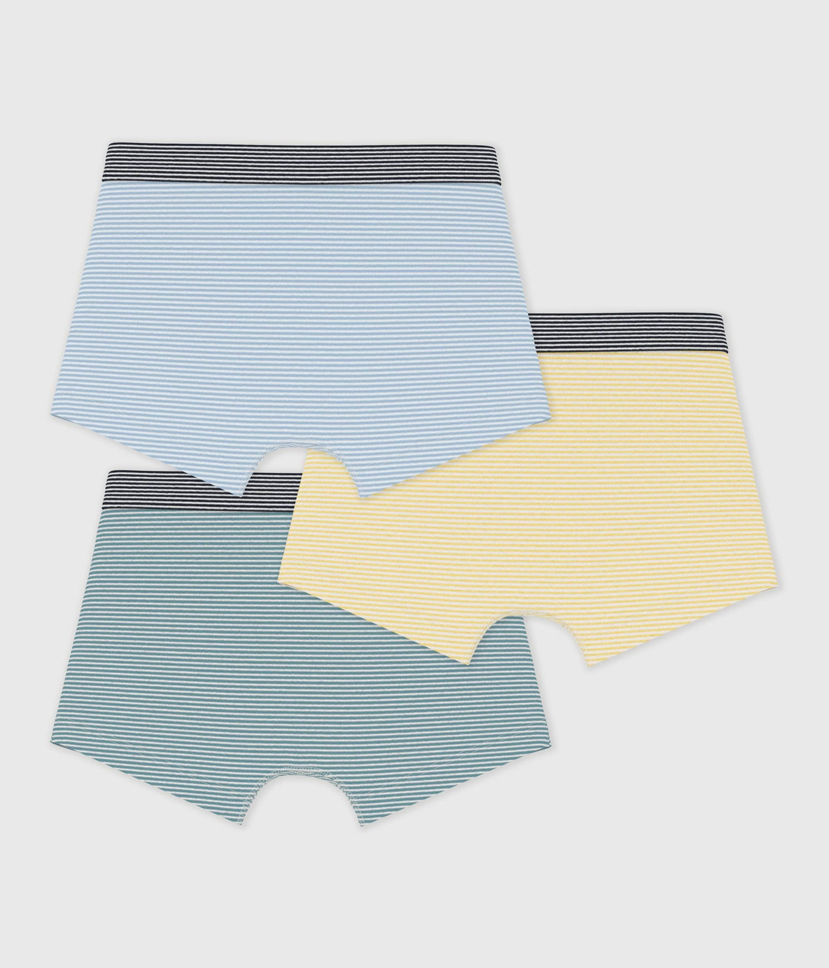 Lot de boxers enfant en coton à rayures – D1