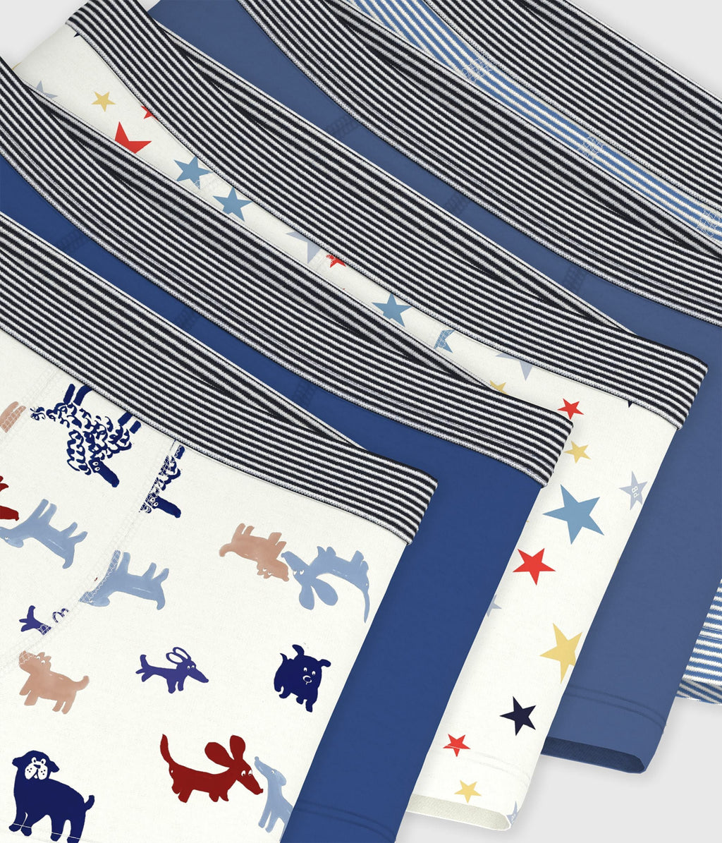 Lot de boxers enfant en coton imprimé – Z1