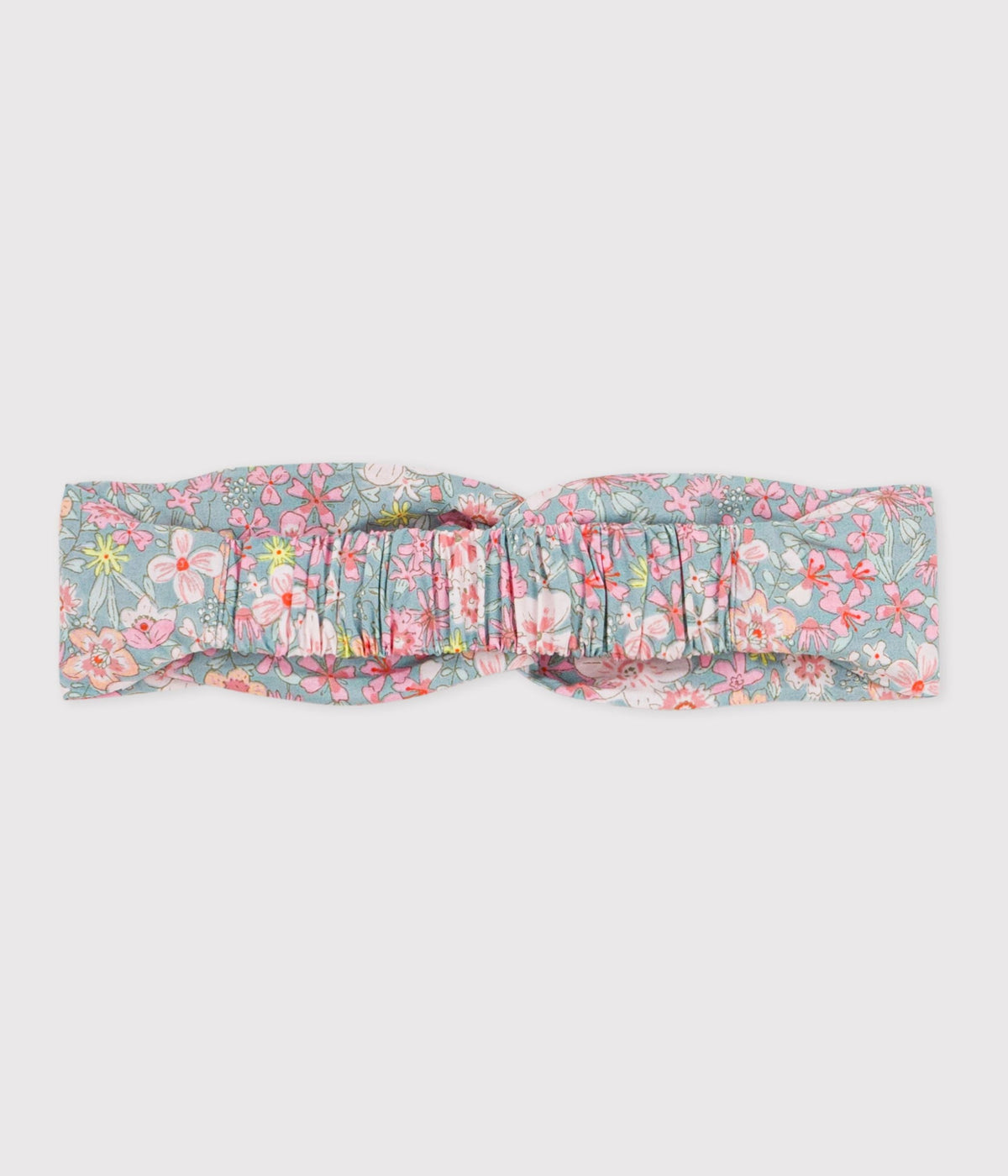 Bandeau bébé fille en popeline imprimé fleuri – D1