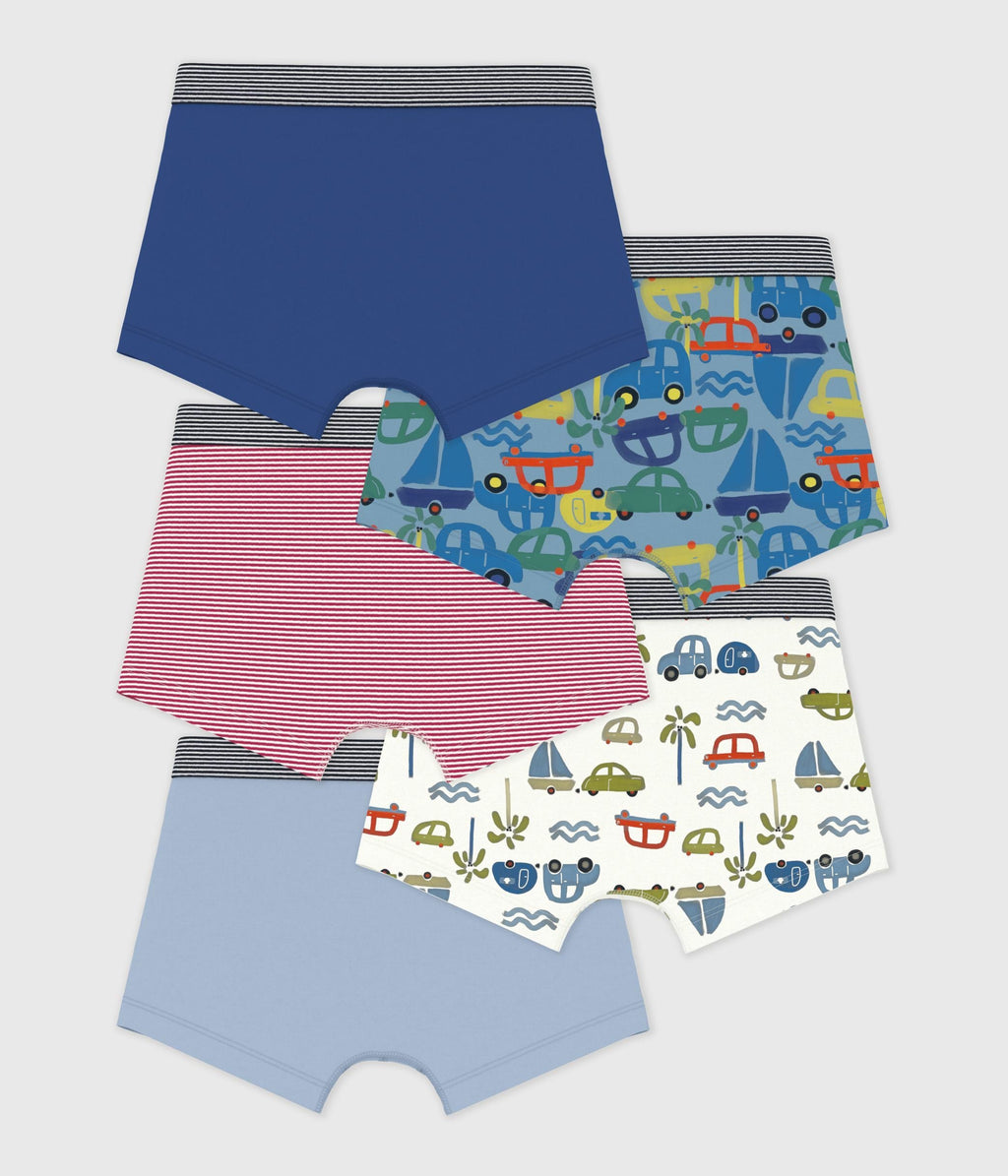 Lot de boxers enfant en coton imprimé voitures – D1