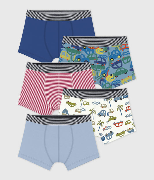 Lot de boxers enfant en coton imprimé voitures – F1