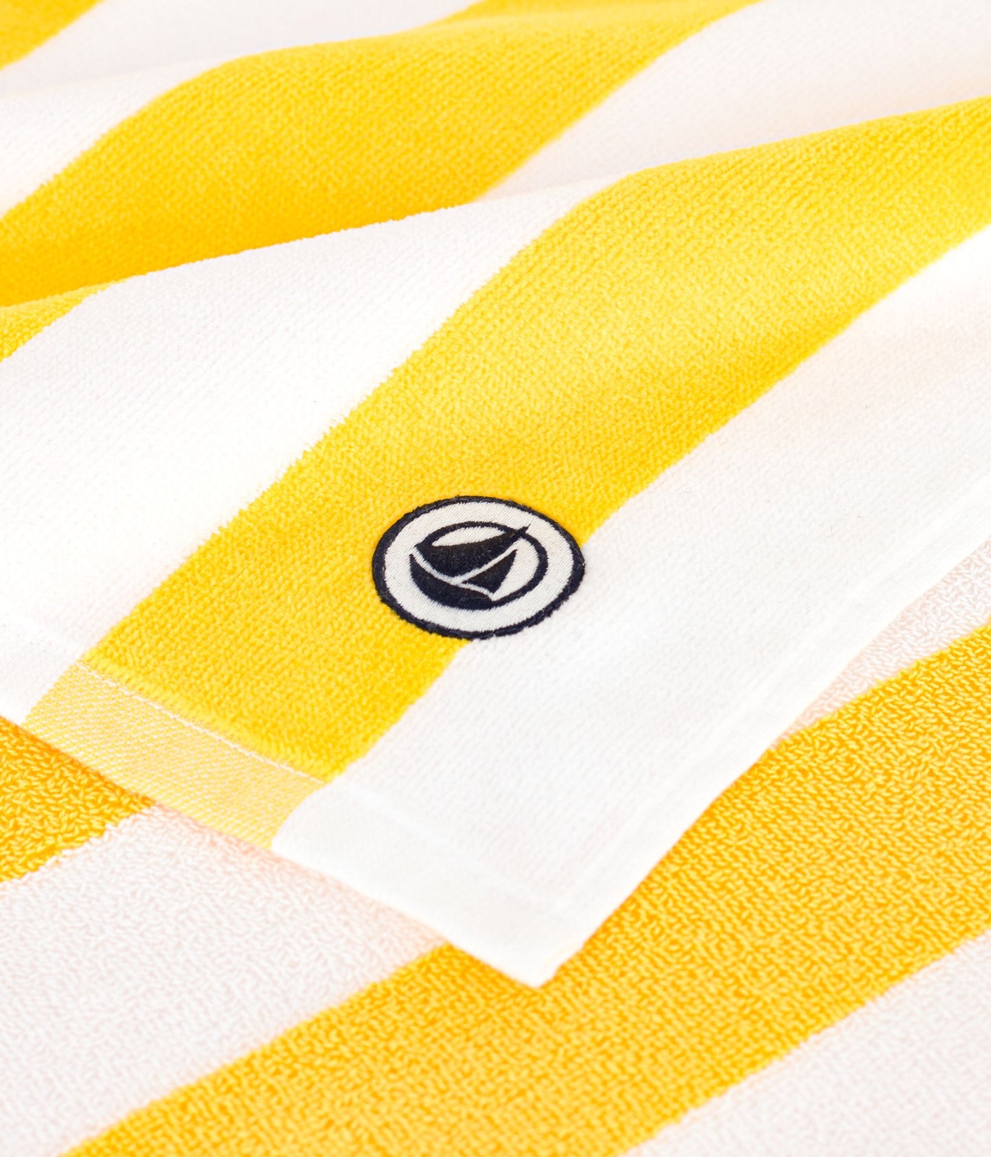 Serviette de plage en coton éponge à rayures – Z1