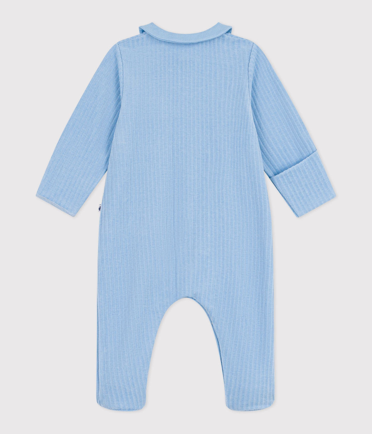 Pyjama bébé en velours à col uni – D1