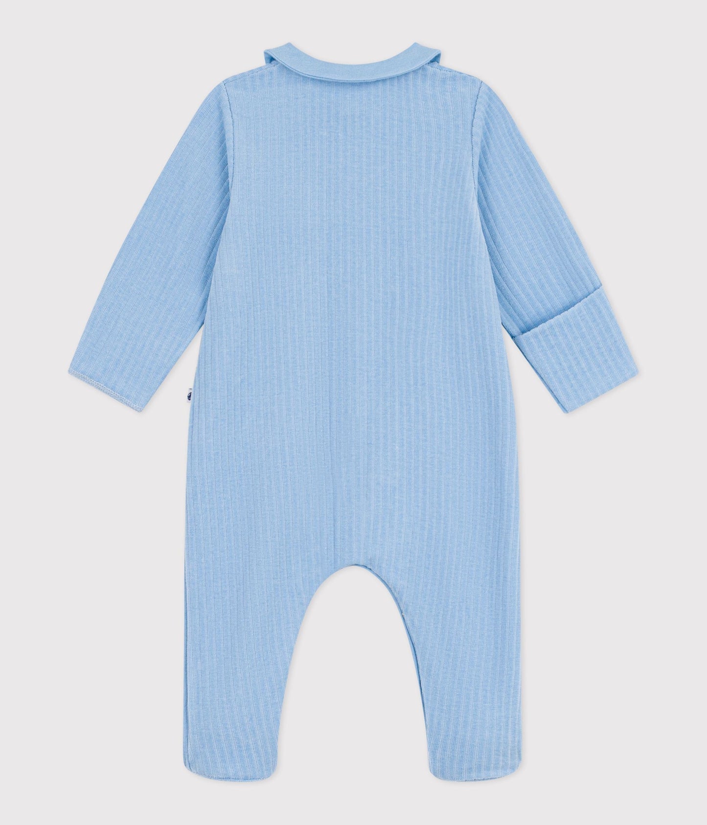 Pyjama bébé en velours à col uni – D1